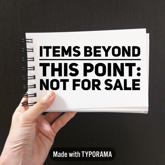 Items beyond this point: not for sale - Picture 1 of 1